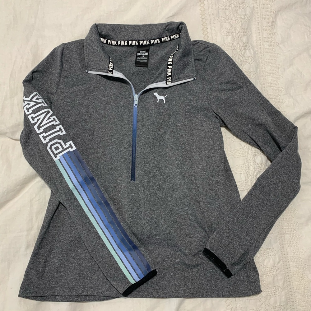 Victoria’s Secret pink large quarter zip
